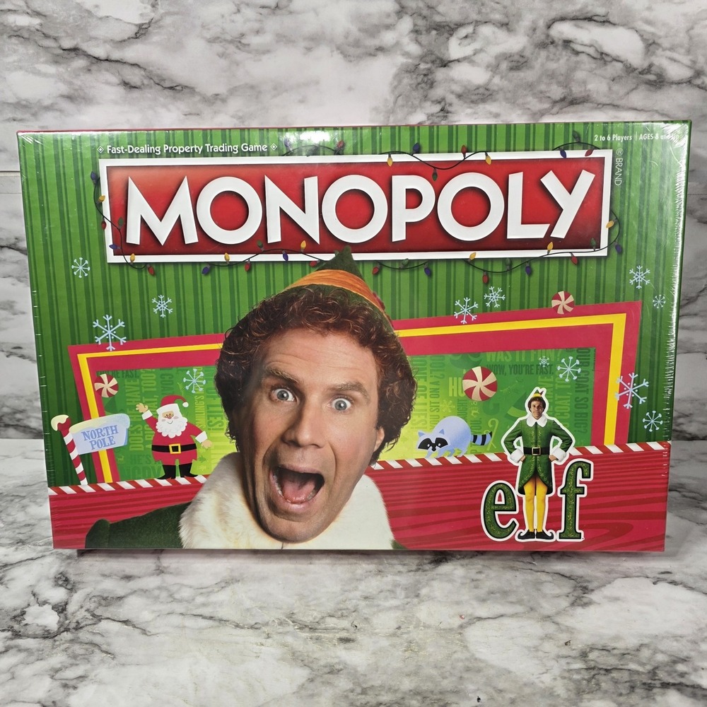 Monopoly Buddy The Elf Christmas Movie Board Game - NEW SEALED
